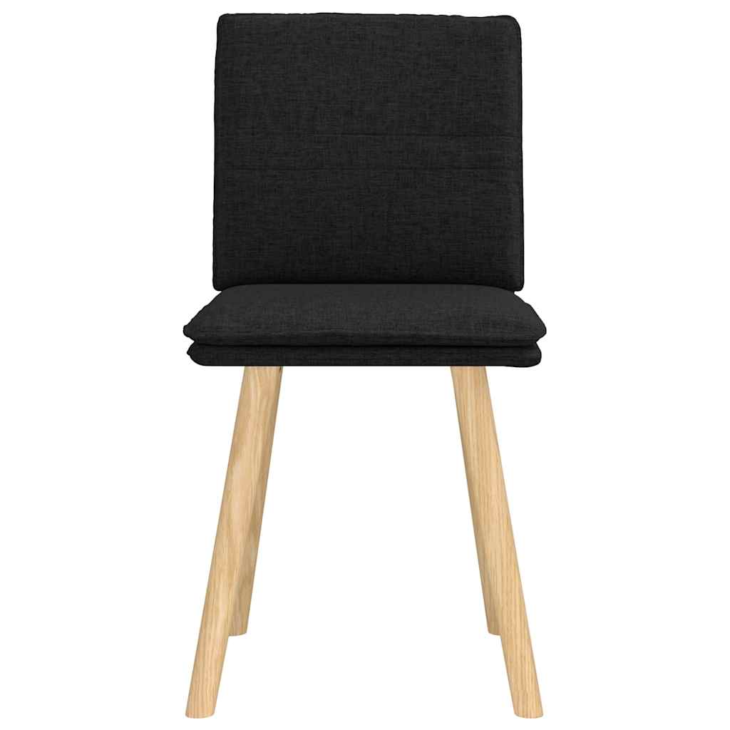 Esszimmerstühle 2 Stk. Schwarz Stoff