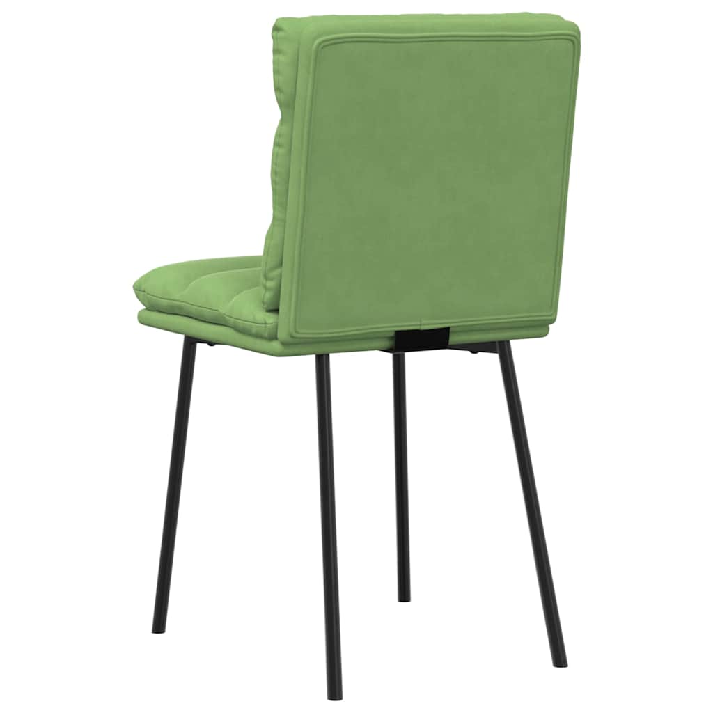 Dining Chairs 2 pcs. Light Green Velvet