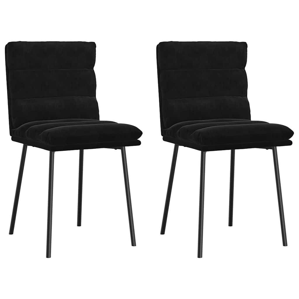 Dining Chairs 2 pcs. Black Velvet