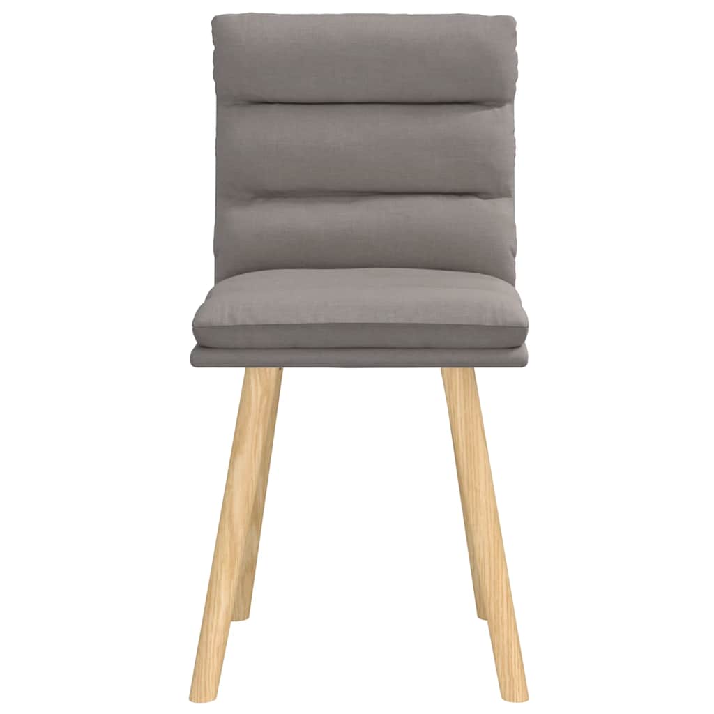 Esszimmerstühle 2 Stk. Taupe Stoff