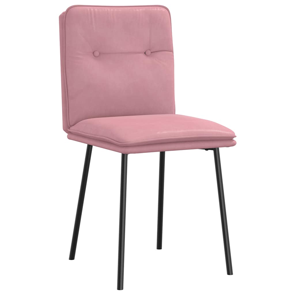 Dining Chairs 2 pcs. Pink Velvet