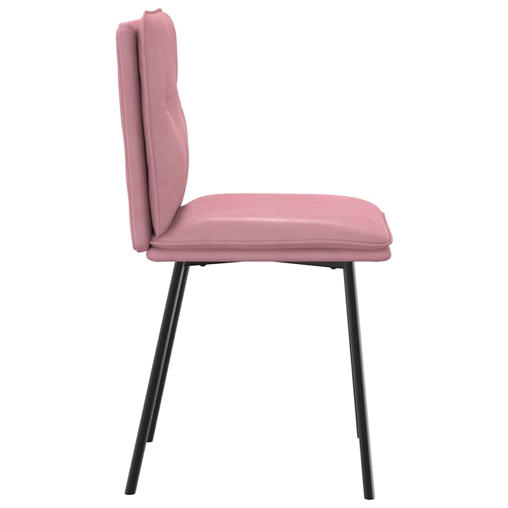 Dining Chairs 2 pcs. Pink Velvet