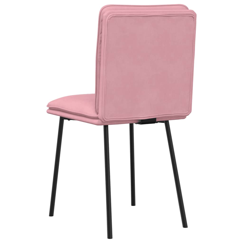 Dining Chairs 2 pcs. Pink Velvet