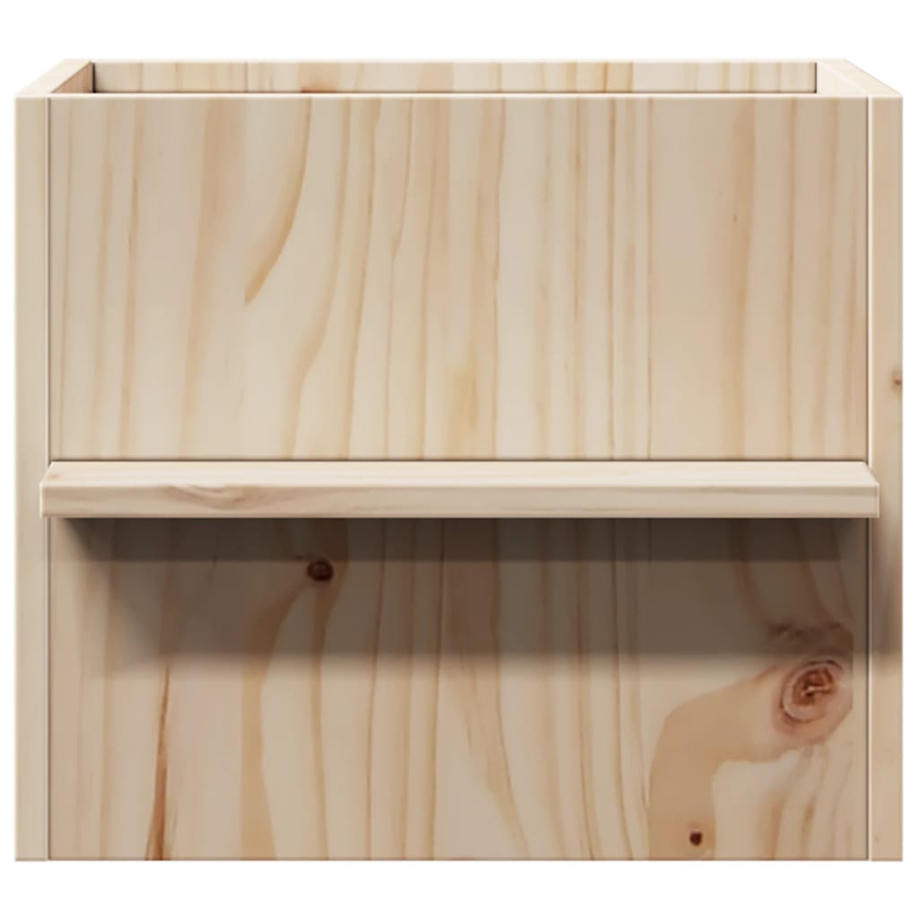 Cat house 51x35x30 cm solid pine wood