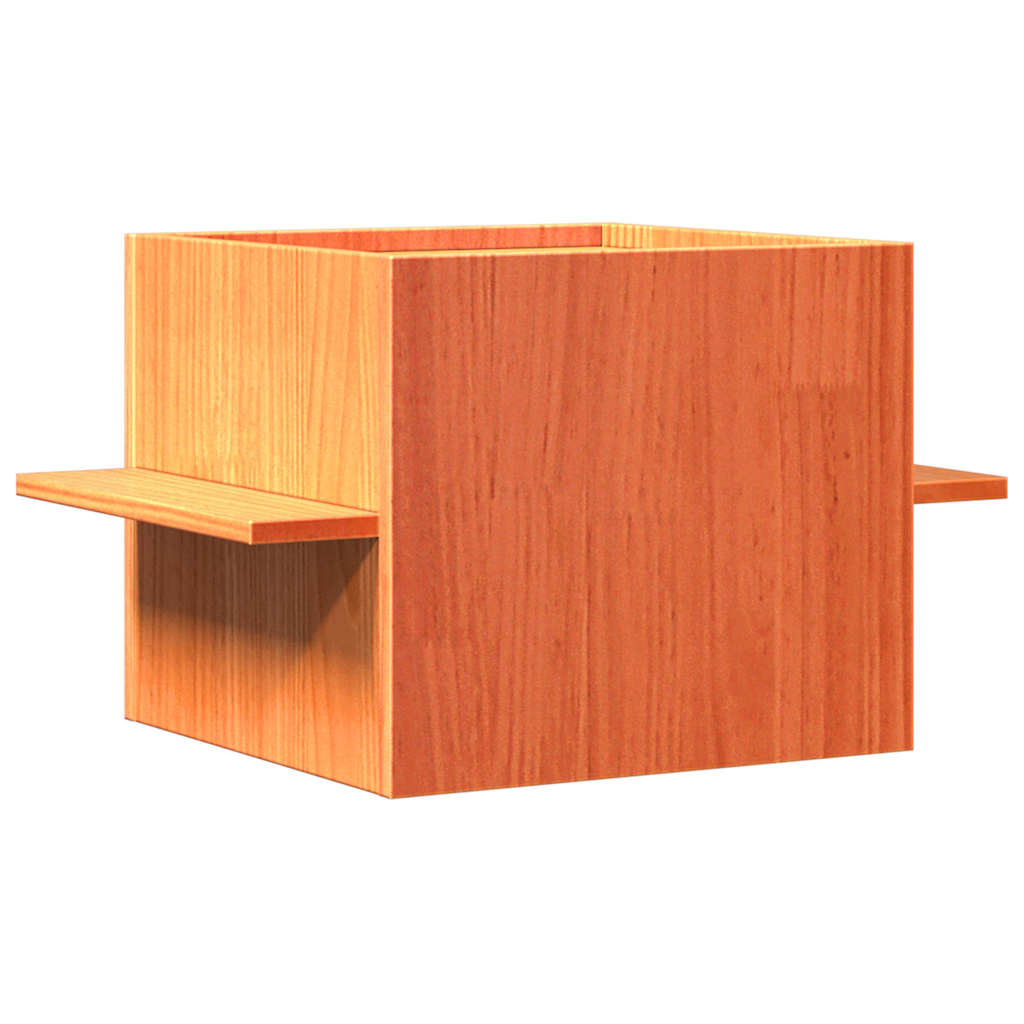 Cat House Wax Brown 51x35x30 cm Solid Pine Wood
