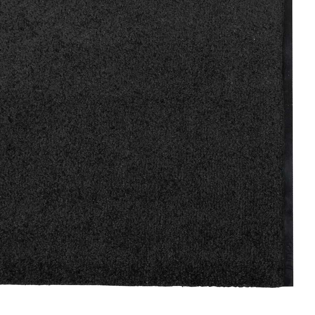 Fußmatte Schwarz 120 x 350 cm Polyamid und PVC