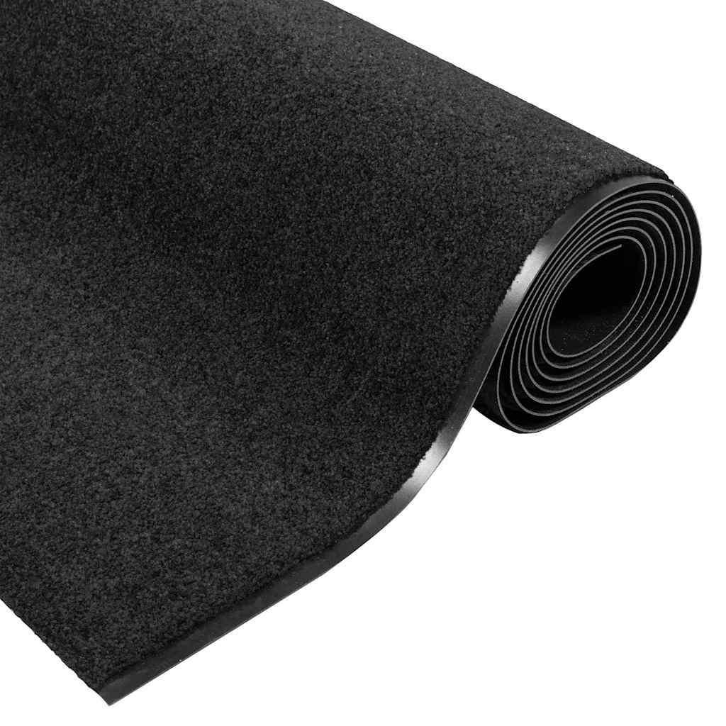 Fußmatte Schwarz 120 x 400 cm Polyamid und PVC