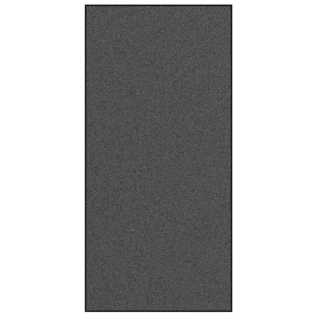 Fußmatte Anthrazit und Schwarz 120 x 250 cm Polyamid und PVC