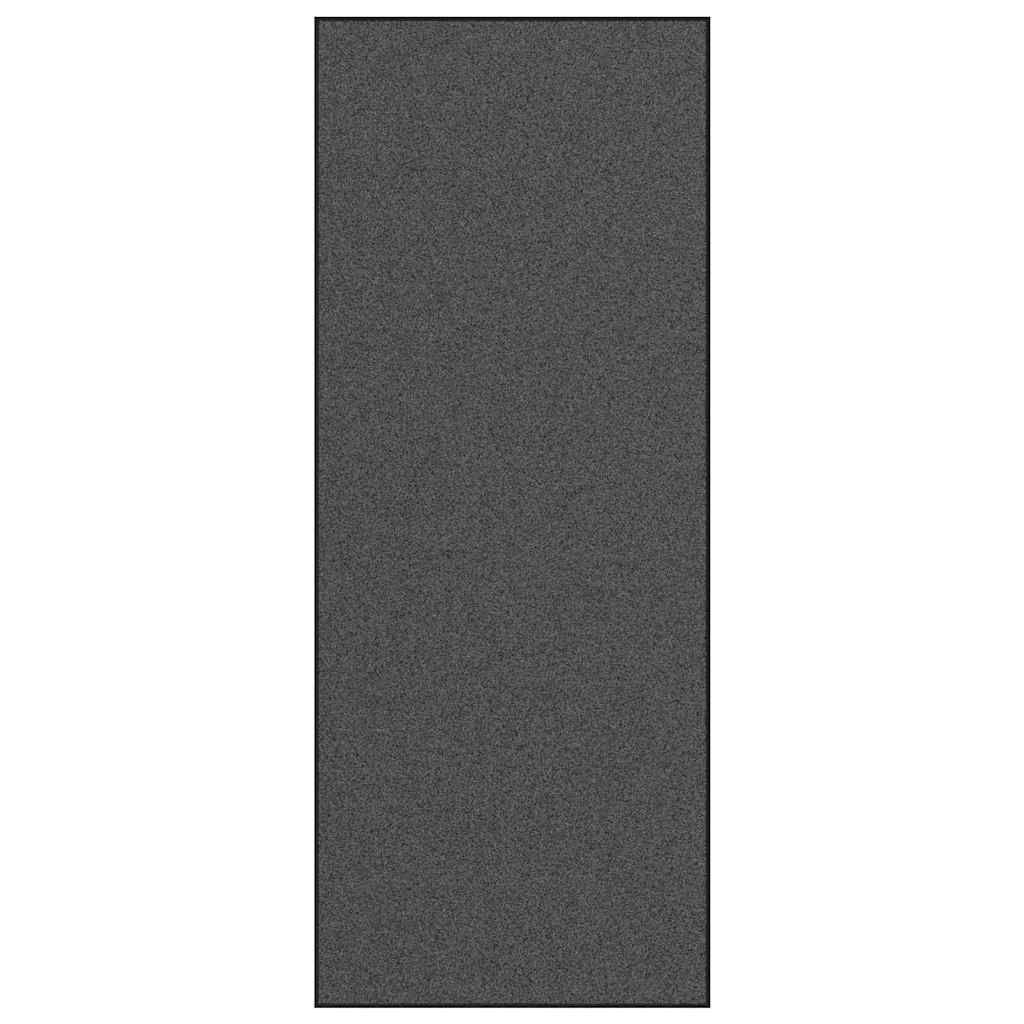 Fußmatte Anthrazit und Schwarz 120 x 300 cm Polyamid und PVC