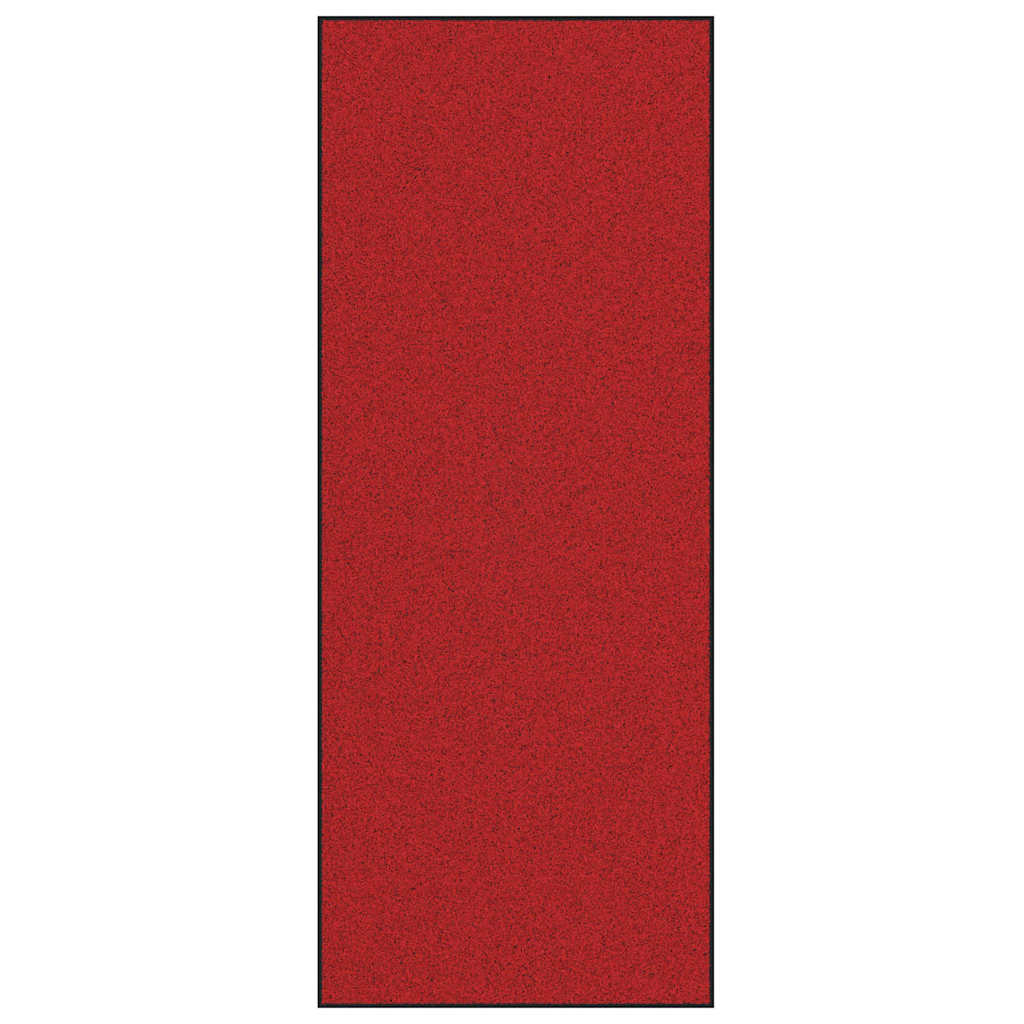 Fußmatte Rot und Schwarz 120 x 300 cm Polyamid und PVC