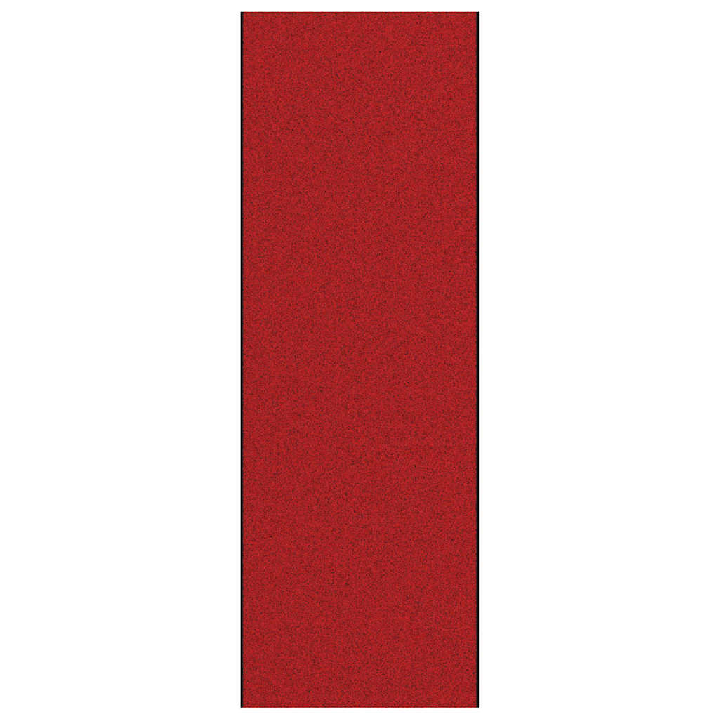 Fußmatte Rot und Schwarz 120 x 350 cm Polyamid und PVC