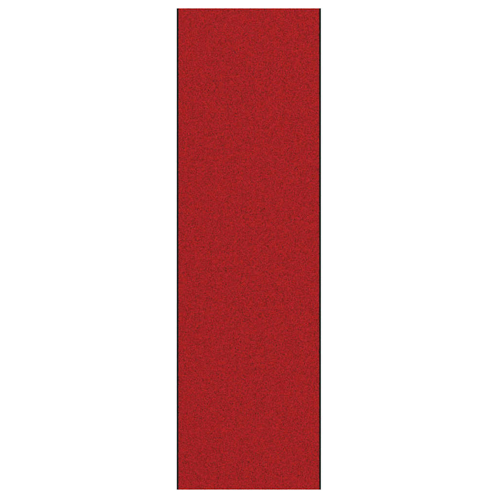 Fußmatte Rot und Schwarz 120 x 400 cm Polyamid und PVC