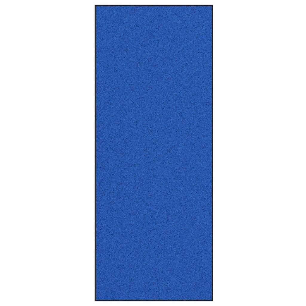 Fußmatte Blau und Schwarz 120 x 300 cm Polyamid und PVC