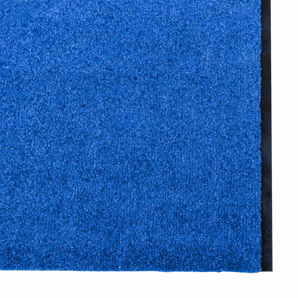 Fußmatte Blau und Schwarz 120 x 350 cm Polyamid und PVC