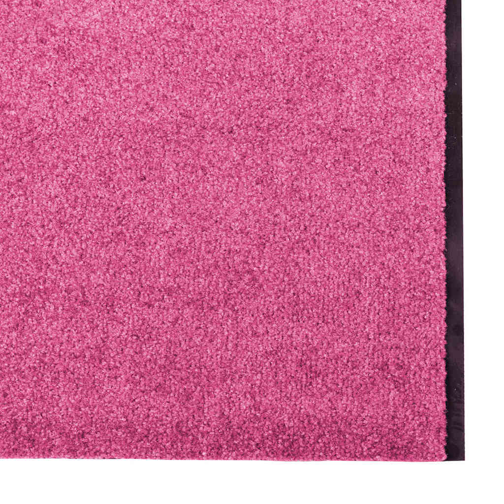 Fußmatte Pink und Schwarz 120 x 350 cm Polyamid und PVC