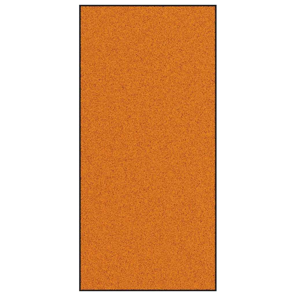 Fußmatte Orange und Schwarz 120 x 250 cm Polyamid und PVC