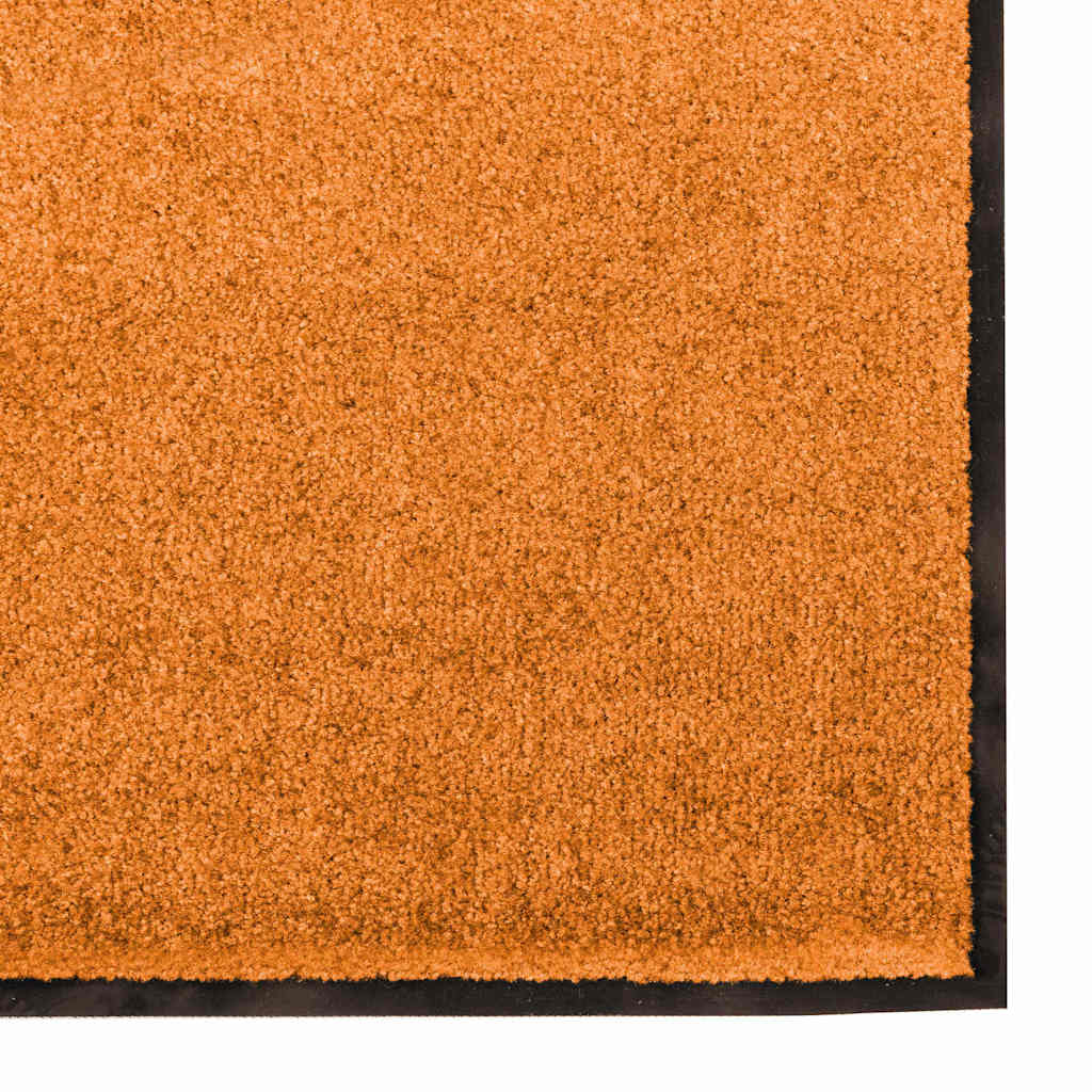 Fußmatte Orange und Schwarz 120 x 300 cm Polyamid und PVC