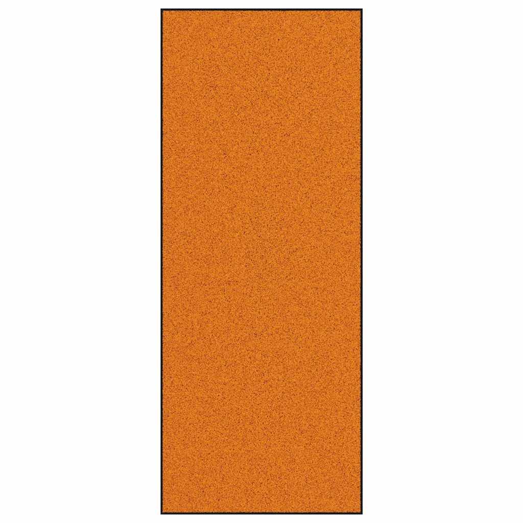 Fußmatte Orange und Schwarz 120 x 300 cm Polyamid und PVC