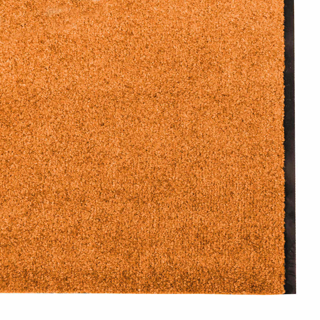Fußmatte Orange und Schwarz 120 x 350 cm Polyamid und PVC