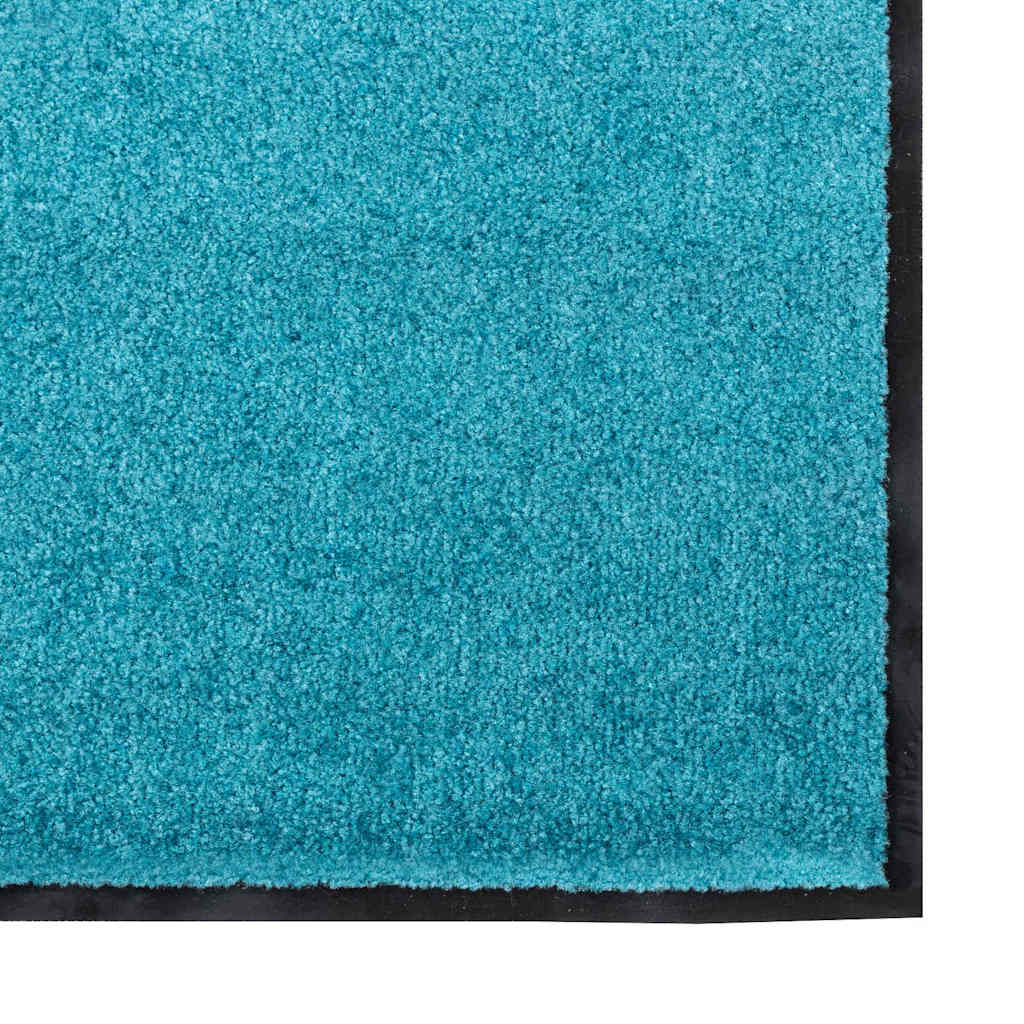 Fußmatte Cyan und Schwarz 120 x 300 cm Polyamid und PVC