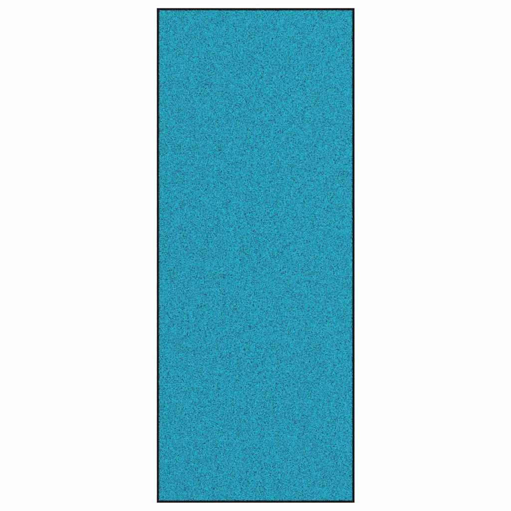 Fußmatte Cyan und Schwarz 120 x 300 cm Polyamid und PVC
