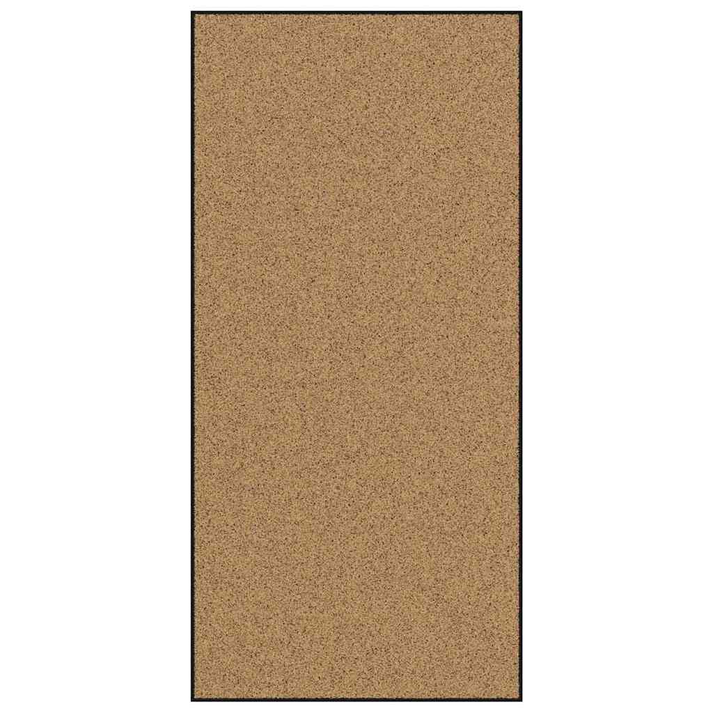 Fußmatte Creme und Schwarz 120 x 250 cm Polyamid und PVC