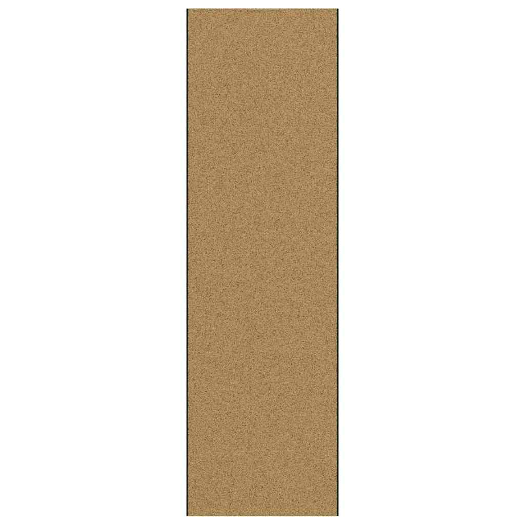 Fußmatte Creme und Schwarz 120 x 400 cm Polyamid und PVC