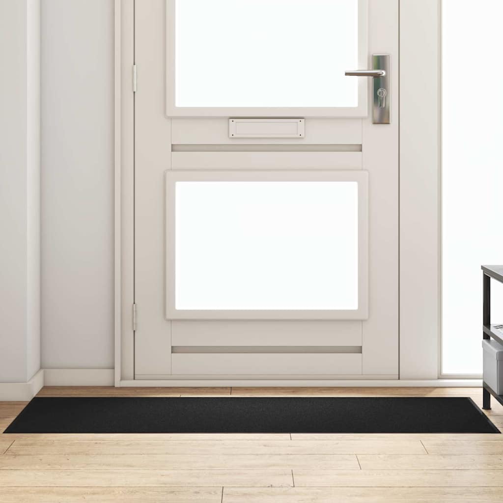 Fußmatte Schwarz 60 x 180 cm Polypropylen und Vinyl