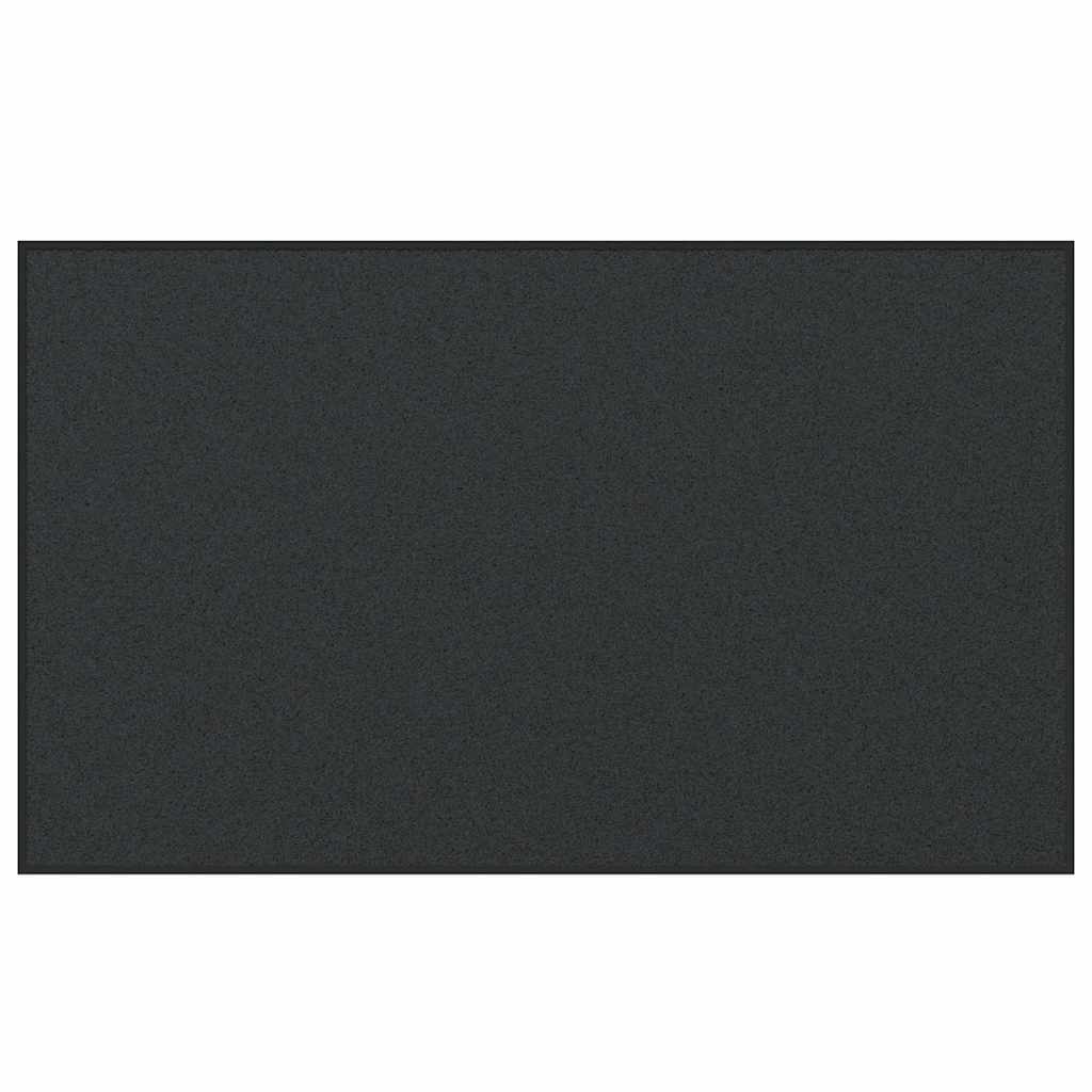 Fußmatte Schwarz 90 x 150 cm Polypropylen und Vinyl