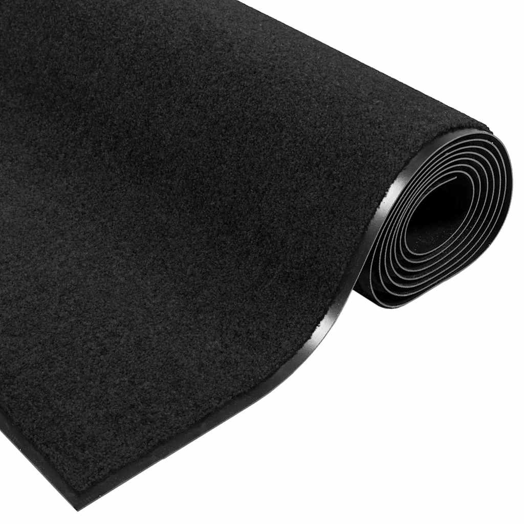 Fußmatte Schwarz 120 x 180 cm Polypropylen und Vinyl