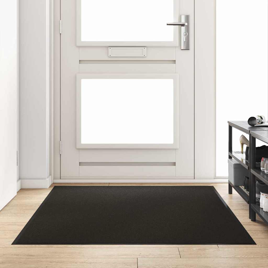 Fußmatte Schwarz 120 x 180 cm Polypropylen und Vinyl