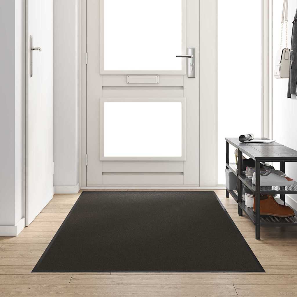 Fußmatte Schwarz 120 x 300 cm Polypropylen und Vinyl