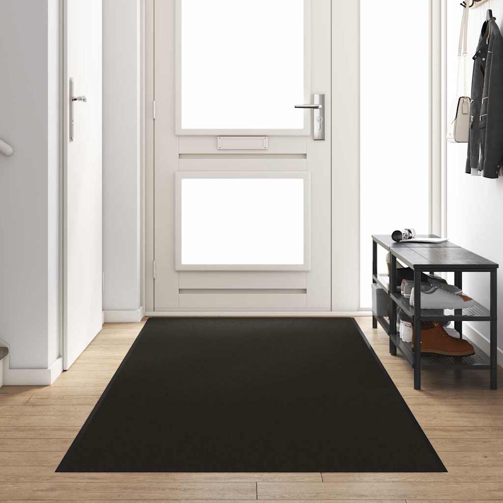 Fußmatte Schwarz 120 x 350 cm Polypropylen und Vinyl