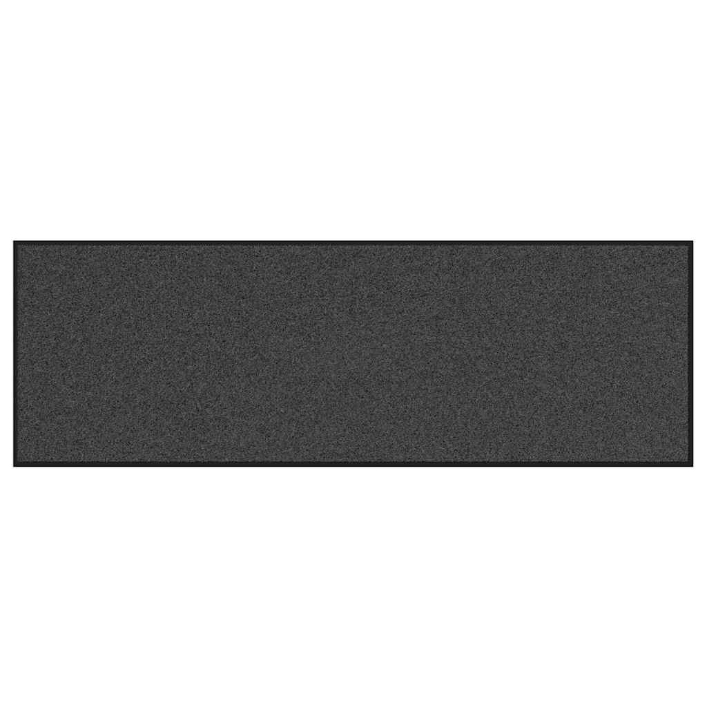 Fußmatte Anthrazit und Schwarz 60 x 180 cm
