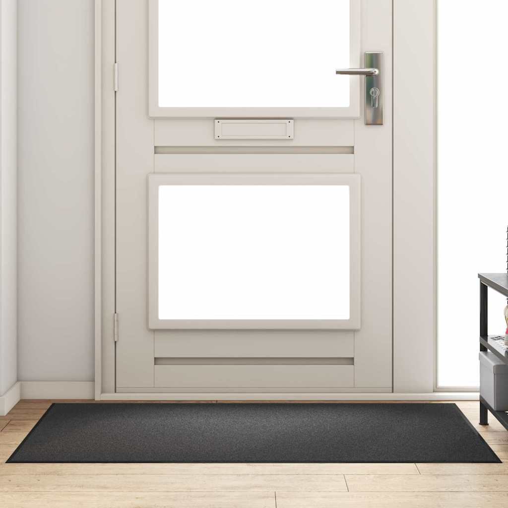 Fußmatte Anthrazit und Schwarz 90 x 150 cm
