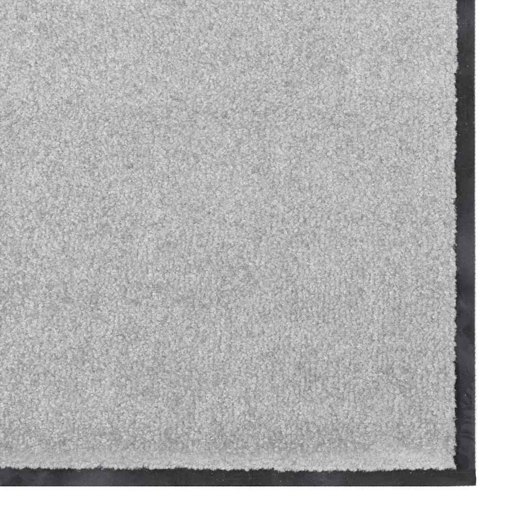 Fußmatte Grau und Schwarz 90 x 150 cm Polypropylen und Vinyl