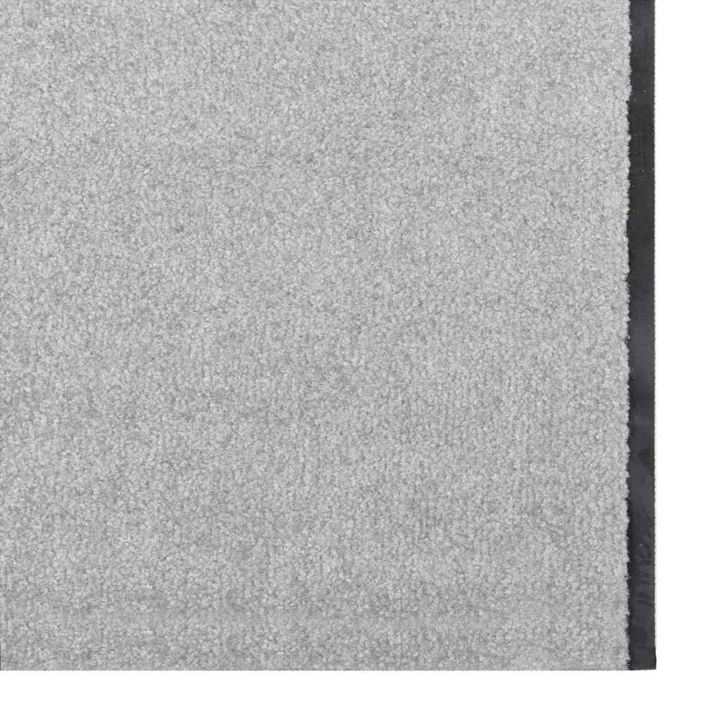Fußmatte Grau und Schwarz 120 x 350 cm Polypropylen und Vinyl