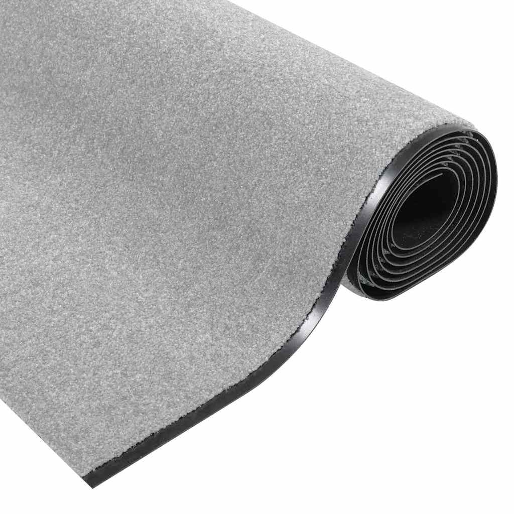 Fußmatte Grau und Schwarz 120 x 350 cm Polypropylen und Vinyl