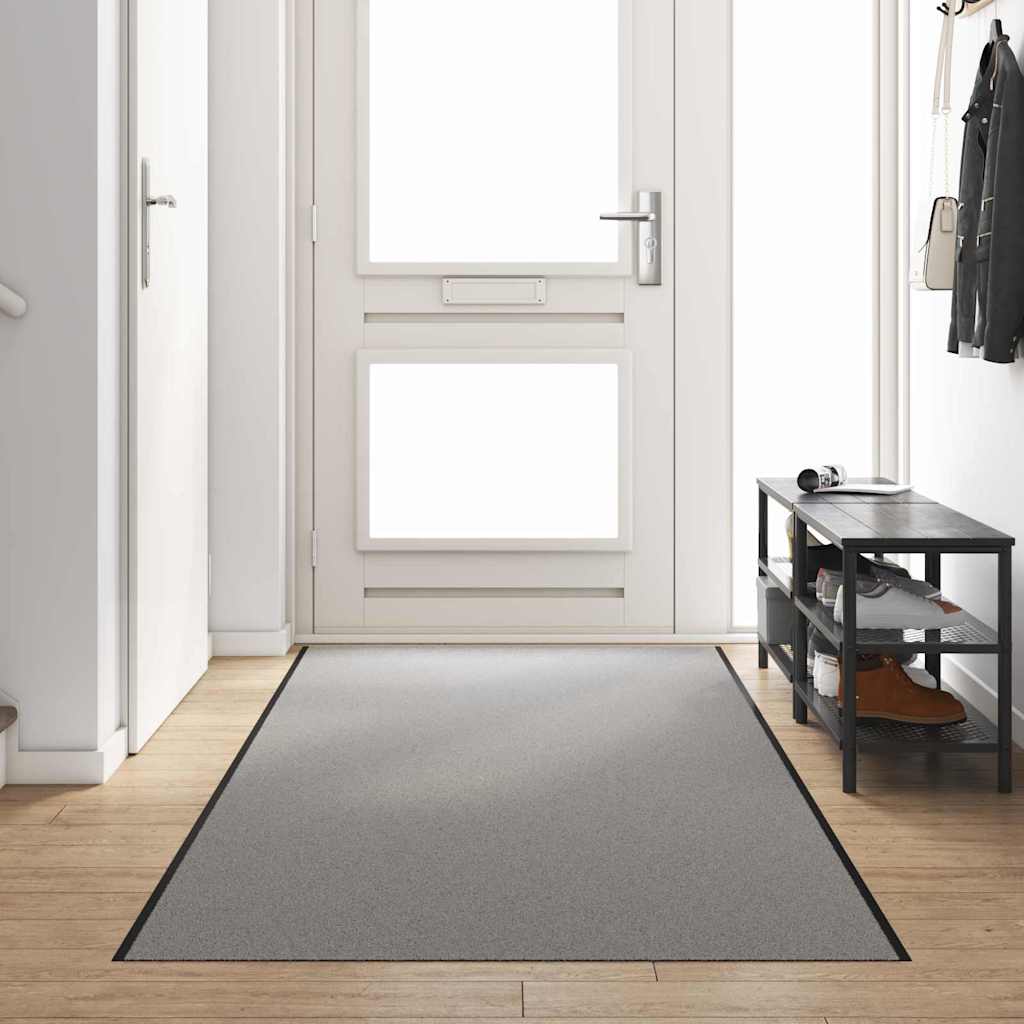 Fußmatte Grau und Schwarz 120 x 350 cm Polypropylen und Vinyl