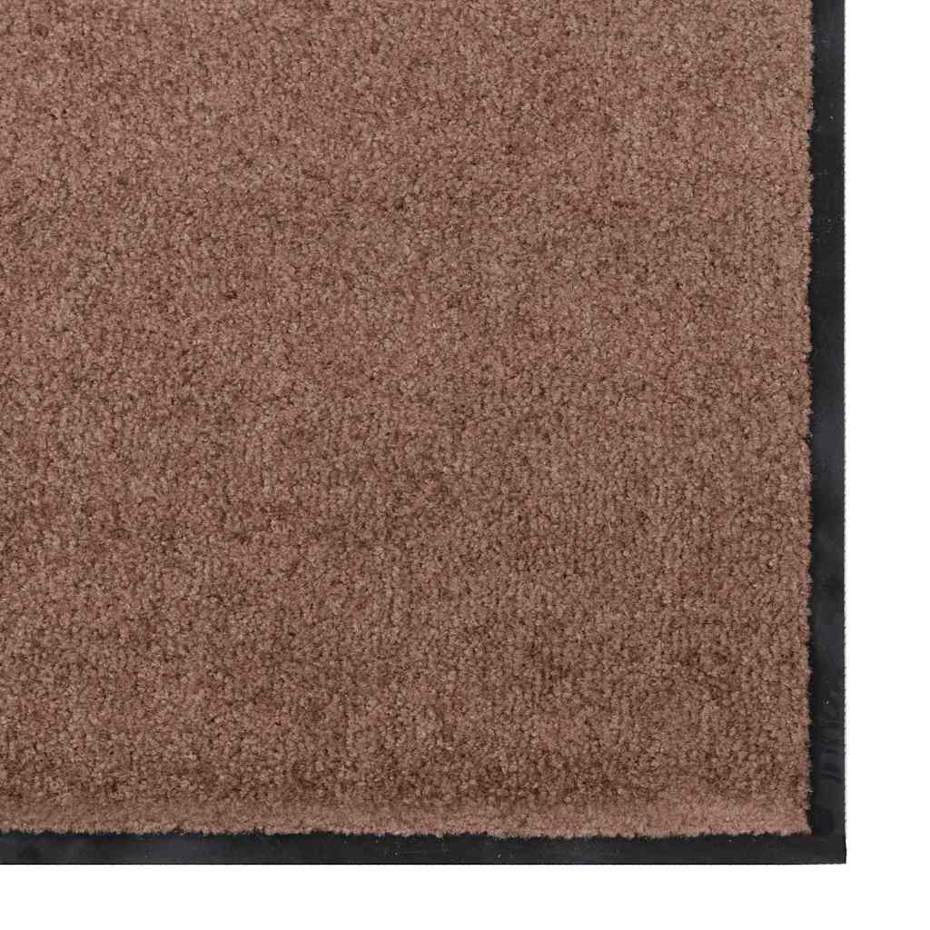 Fußmatte Braun und Schwarz 120 x 180 cm Polypropylen und Vinyl