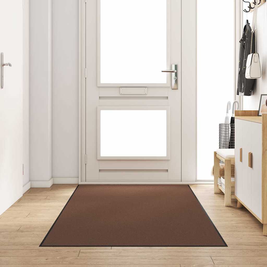 Fußmatte Braun und Schwarz 120 x 300 cm Polypropylen und Vinyl