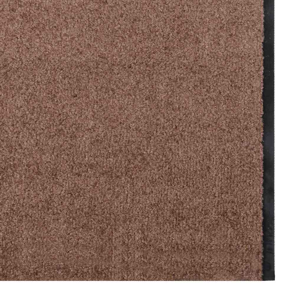 Fußmatte Braun und Schwarz 120 x 400 cm Polypropylen und Vinyl