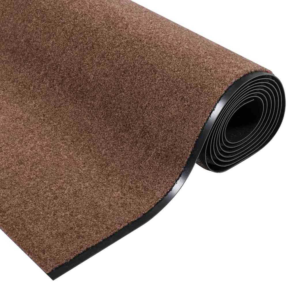 Fußmatte Braun und Schwarz 120 x 400 cm Polypropylen und Vinyl