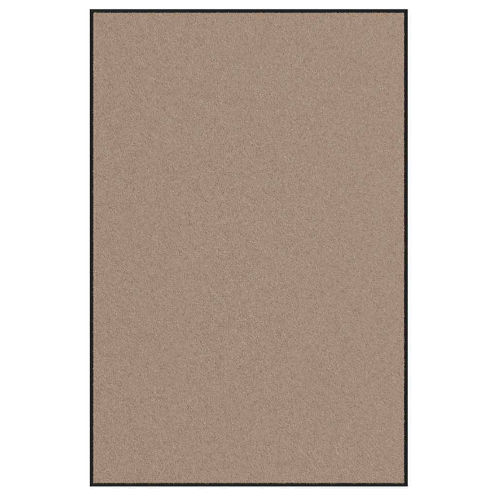 Fußmatte Beige und Schwarz 120 x 180 cm Polypropylen und Vinyl