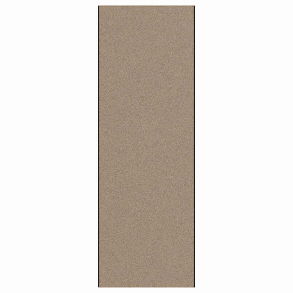 Fußmatte Beige und Schwarz 120 x 350 cm Polypropylen und Vinyl