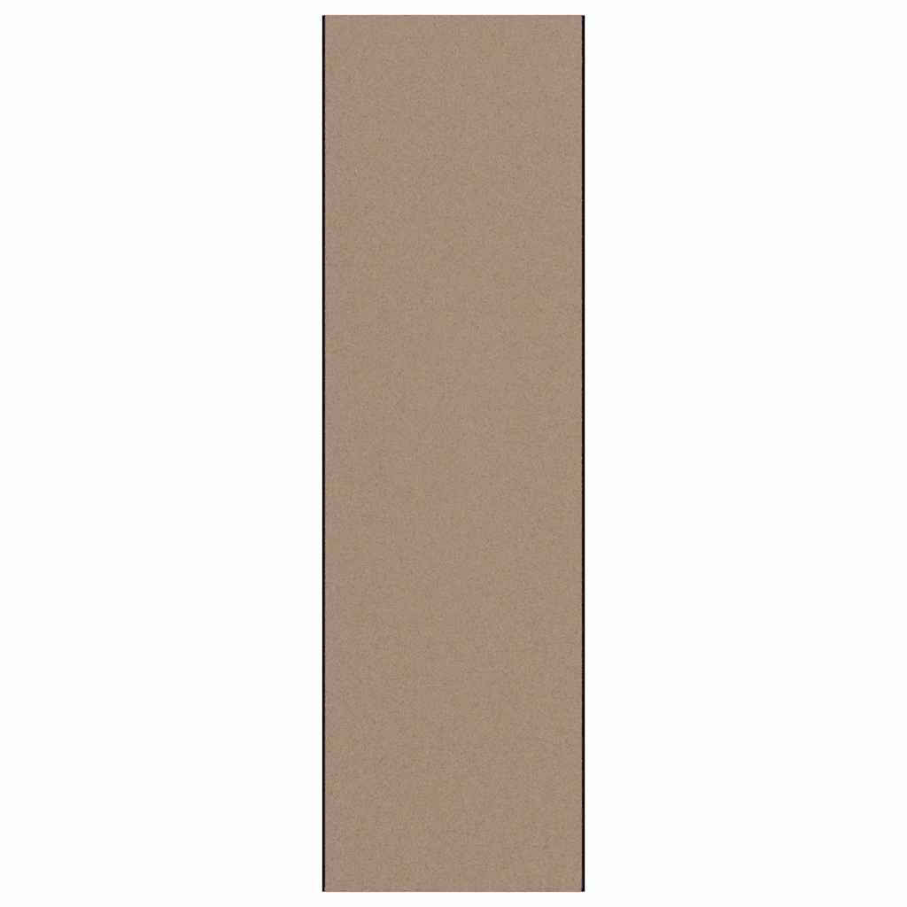 Fußmatte Beige und Schwarz 120 x 400 cm Polypropylen und Vinyl