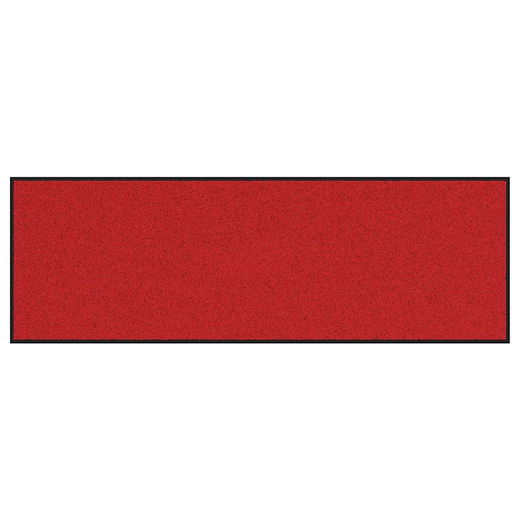 Fußmatte Rot und Schwarz 60 x 180 cm Polypropylen und Vinyl
