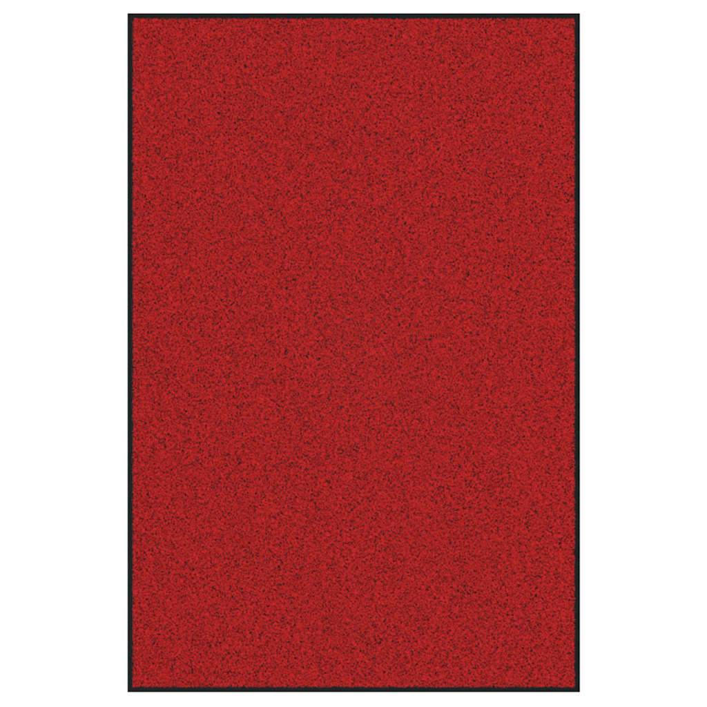Fußmatte Rot und Schwarz 120 x 180 cm Polypropylen und Vinyl