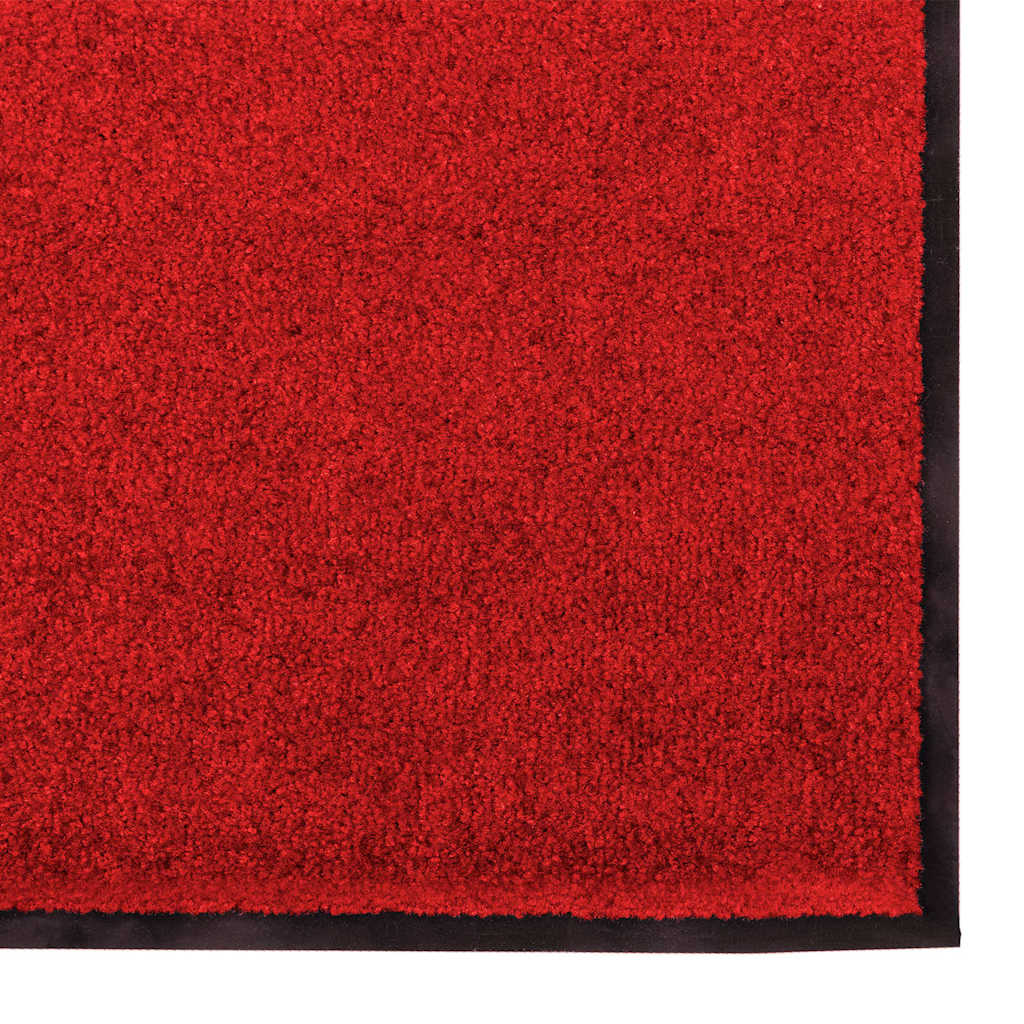 Fußmatte Rot und Schwarz 120 x 250 cm Polypropylen und Vinyl