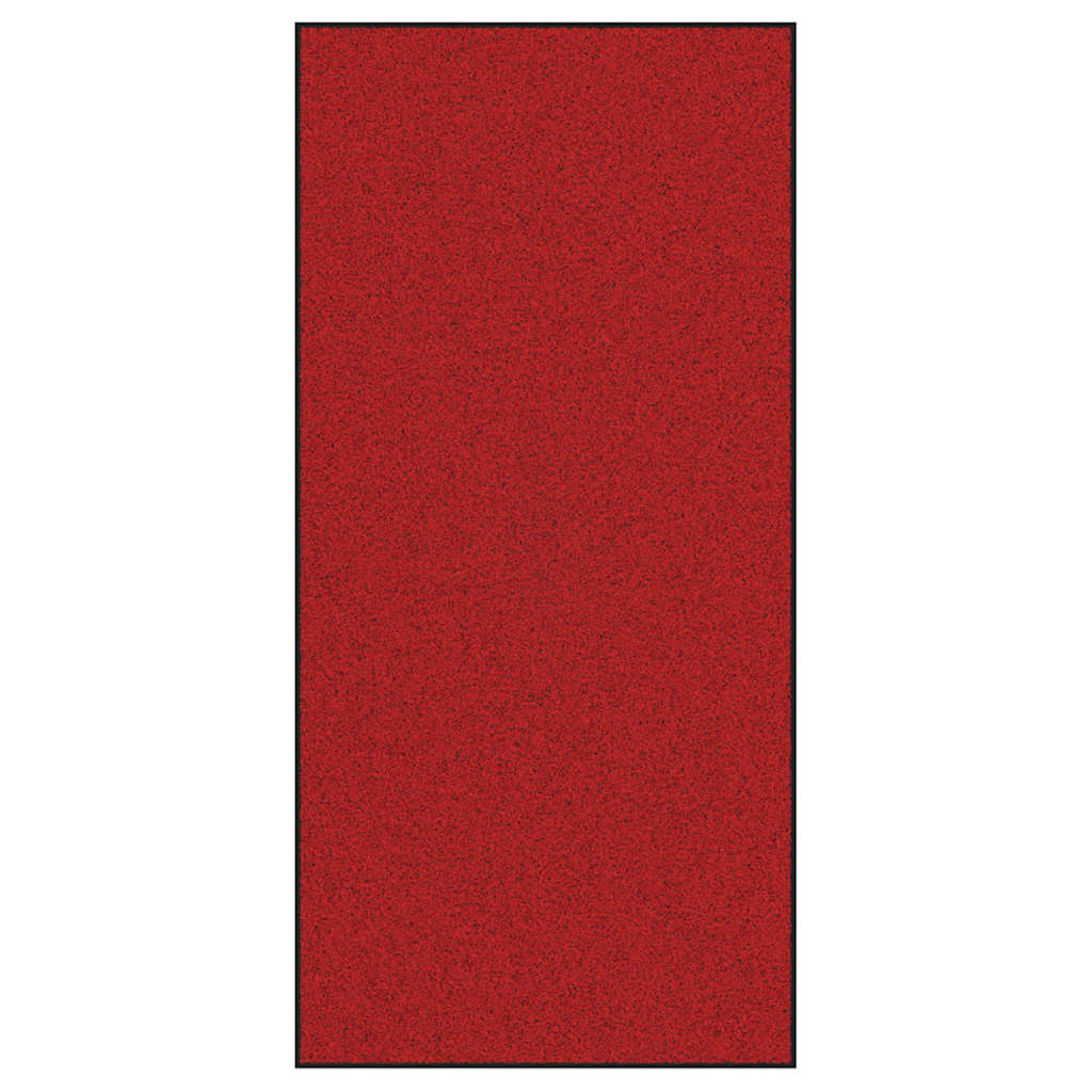Fußmatte Rot und Schwarz 120 x 250 cm Polypropylen und Vinyl